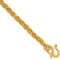24K Pure Gold 5.2mm Solid Wheat Chain 8 in. Bracelet - Image 3 of 5