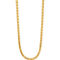 24K Pure Gold 24K Yellow Gold 3.2mm Solid Medium Round Barrel Link 18 in. Chain - Image 1 of 5
