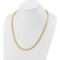 24K Pure Gold 24K Yellow Gold 3.2mm Solid Medium Round Barrel Link 18 in. Chain - Image 4 of 5