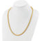 24K Pure Gold 24K Yellow Gold 4.3mm Solid Large Round Barrel Link 18 in. Chain - Image 4 of 5