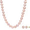 Sofia B. 14K Gold Pink Cultured Freshwater Pearl Strand Necklace and Earring Set - Image 1 of 5