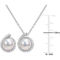 Sofia B. Cultured Freshwater Pearl Diamond Accent Earrings & Necklace 2 pc. Set - Image 3 of 3