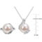 Sofia B. Cultured Freshwater Pearl Diamond Wrap Floral Necklace & Ring 2 pc. Set - Image 5 of 5