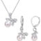 Sofia B. Cultured Freshwater Pearl Diamond Accent Bow Earrings & Necklace 2 pc. Set - Image 1 of 3
