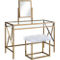 Furniture of America Ian Champagne 3 pc. Bedroom Vanity Set - Image 1 of 3