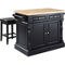 Crosley Furniture Oxford Kitchen Island with Square Seat Stools - Image 1 of 6
