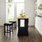 Crosley Furniture Oxford Kitchen Island with Square Seat Stools - Image 5 of 6