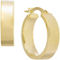 14K Yellow Gold 15 x 15 x 5mm Rectangular Tube Round Polished Huggie Hoop Earrings - Image 1 of 2