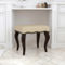 Hillsdale Furniture Hamilton Wood Upholstered Backless Vanity Stool - Image 2 of 2