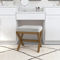 Hillsdale Furniture Somerset Backless Wood Vanity Stool - Image 2 of 2