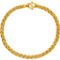 24K Pure Gold 4.4mm Solid Double Interlocking Curb Chain 8 in. Bracelet - Image 1 of 5