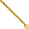 24K Pure Gold 4.4mm Solid Double Interlocking Curb Chain 8 in. Bracelet - Image 4 of 5