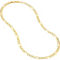 14K Yellow Gold 5.8MM Solid Concave Light Figaro Necklace 22 in. - Image 2 of 4