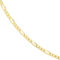 14K Yellow Gold 5.8MM Solid Concave Light Figaro Necklace 22 in. - Image 3 of 4