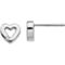 White Ice Rhodium Over Sterling Silver Diamond Accent Open Heart Post Earrings - Image 1 of 3