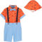 Happy Fella Toddler Boys 5pc Orange Bucket Hat 5 pc. Set - Image 1 of 2