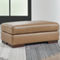 Leather+ by Ashley Lombardia Ottoman - Image 1 of 2
