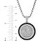 Stainless Steel 1/4 CTW Black Diamond Medallion Pendant - Image 4 of 4