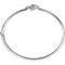 White Ice Sterling Silver Diamond Accent Love Knot 6.75 in. Hinged Bangle Bracelet - Image 2 of 3