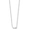 White Ice Sterling Silver Diamond Accent Heart with Heartbeat 18 in. Necklace - Image 2 of 3