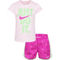 Nike Little Girls Dri-Fit Tee and Tempo Shorts 2 pc. Set - Image 1 of 8