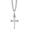 White Ice Sterling Silver Diamond Accent Cross Pendant - Image 1 of 3