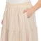 White Mark Plus Size Pleated Tiered Maxi Skirt - Image 5 of 5