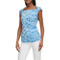 Calvin Klein Square Neck Printed Textured Knit Button Detail Top - Image 4 of 4