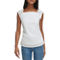 Calvin Klein Square Neck Textured Knit Button Detail Top - Image 1 of 4