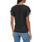 Calvin Klein Textured Knit Chiffon Sleeve V-Neck Top - Image 2 of 4