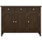 Simpli Home Acadian Solid Wood Wide Entryway Storage Cabinet in Brunette Brown - Image 2 of 5
