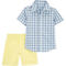 Carter's Toddler Boys Plaid Button Down Shirt and Shorts 2 pc. Set - Image 1 of 2