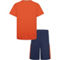 Nike Little Boy's Logo Dri-Fit Tee and Mesh Shorts 2 pc. Set - Image 2 of 6