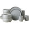 Stone by Mercer Shosai 16 pc. Dinnerware Set Stoneware, Gray - Image 1 of 7