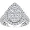 American Rose 10K White Gold 2 CTW Diamond Ring Size 7 - Image 1 of 4