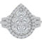 American Rose 10K White Gold 2 CTW Diamond Ring Size 7 - Image 2 of 4