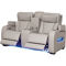 Leather+ by Ashley Boyington Power Reclining Loveseat with Console - Image 1 of 10