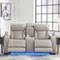 Leather+ by Ashley Boyington Power Reclining Loveseat with Console - Image 5 of 10