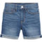 Old Navy Little Girls High-Waisted Roll-Cuffed Cut-Off Jean Shorts - Image 4 of 4