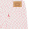 Levi's Little Girls Pink Checkered Shortalls - Image 4 of 4