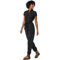 Almost Famous Juniors Zip Front Utility Jumpsuit with Sash - Image 3 of 3