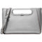 Michael Kors Chelsea Silver Large Convertible Clutch - Image 1 of 3