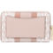 Michael Kors Optic White Soft Pink Jet Set Small Zip Around Card Case - Image 2 of 3