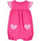 Carter's Baby Girls Heart Pocket Cotton Romper - Image 1 of 2