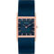 Bering Women's Classic Rose Gold Tank case and Blue Mesh Watch 10426-367-S - Image 1 of 3