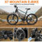 Goldoro Bikes X7 350W 26 in. Electric Mountain Bike with Alloy Wheels - Image 7 of 10