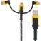 DeWalt Reinforced 3-in-1 Charging Cable for Lightning, Type C, and Micro-USB - Image 2 of 8