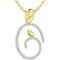 10K Yellow Gold 1/5 CTW Diamond Mother and Child Pendant - Image 1 of 3