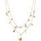 Coach Multi Signature Mixed Charm Layered Necklace 15-17 in. - Image 1 of 3