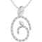 Sterling Silver 1/10 CTW Diamond Mother and Child Pendant - Image 1 of 3